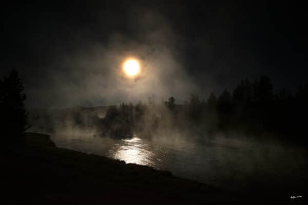 Yellowstone River Moon YellowRiverMoonLight GD Whalen Photography